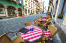 Street Cafe in Rothenburg ob der Tauber