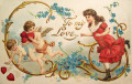 Carte postale vintage de la Saint-Valentin