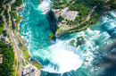Chutes du Niagara, vue aérienne