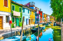Ile de Burano, Venise, Italie