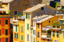 Maisons colorées à Portofino, Italie