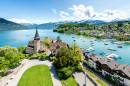 Château de Spiez, sur le lac de Thun, Suisse