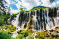 Cascades de Pearl Shoal, Sichuan, Chine