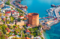 Tour de Kizil Kule, Péninsule d'Alanya, Turquie