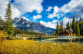 Pont au-dessus du lac Emerald, Parc National de Yoho, Canada