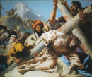 La chute du Christ sur le chemin de croix