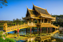 Golden Bridge and Pavilion, Bangkok, Thailand