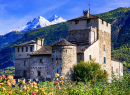 Medieval Castle of Valle d'Aosta, Italy