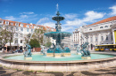 Place Rossio, Lisbonne, Portugal