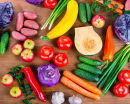 Légumes crus et fruits