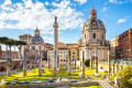 Le Forum de Trajan à Rome, Italie