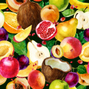 Fruits à l'aquarelle
