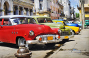 Voitures Américaines Classiques à la Havane, Cuba
