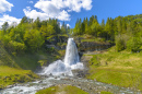 Cascades de Steinsdalsfossen, Norvège