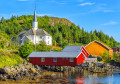 Eglise de Moskenes, Iles de Lofoten, Norvège