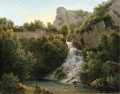 Paysage avec une cascade