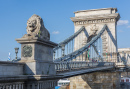 Le pont en chaînes à Budapest, Hongrie