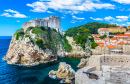 La ville et le château de Dubrovnik, Croatie