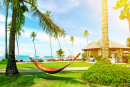 Resort sur une plage tropicale