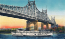 Carte postale du pont de Queensboro