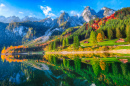 Lac de montagne de Gosausee, Autriche