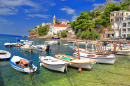 Port de la côte de Dalmatian, Croatie
