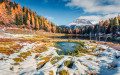 Lac Antorno, Alpes des Dolomites, Italie