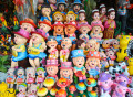 Boutique de poupées en argile, Angsila, Thaïlande