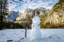 Bonhomme de neige dans la vallée de Yosemite