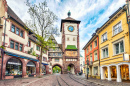 Porte de la ville, Freiburg im Breisgau, Allemagne
