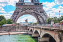 La Tour Eiffel et le pont d'Iena
