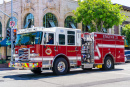 Camion de pompiers à San Mateo