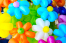 Des fleurs en ballons