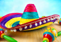 Sombrero Mexicain et Maracas