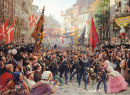 Les soldats danois retournent à Copenhague en 1848