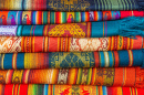 Colorful Andean Textiles, Otavalo, Ecuador