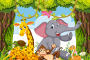 Animaux dans la Jungle