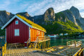 Paysage d'été des Lofoten, Norvège