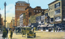 Carte postale de la rue principale, Buffalo