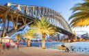 Pont du port de Sydney Harbor au crépuscule