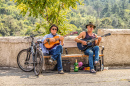 Musiciens de rue à Tbilissi, Géorgie