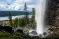 Cascade de montagne en Laonie, Finlande