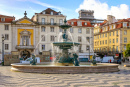 Place de Pedro IV, Lisbonne, Portugal