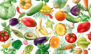 Assortiment de légumes, fruits et épices