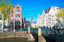 Canal à Amsterdam, Hollande