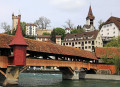 Pont du moulin en bois, Lucerne, Suisse