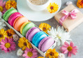 Macarons et Cappuccino