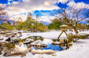 Jardins d'hiver à Kanazawa, Japon