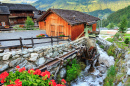 Ancienne scierie, Village de Grimentz, Suisse