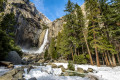 Chutes de Lower Yosemite en hiver